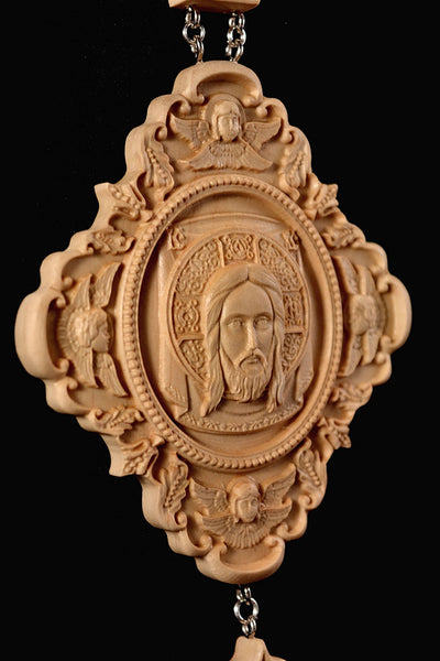 HOLY FACE PANAGIA #2 WOODEN CARVED