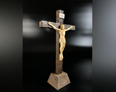 TABLE CROSS #7 ORIGINAL COVER WOODEN CRUCIFIX JESUS CHRIST RELIGIOUS CROSS