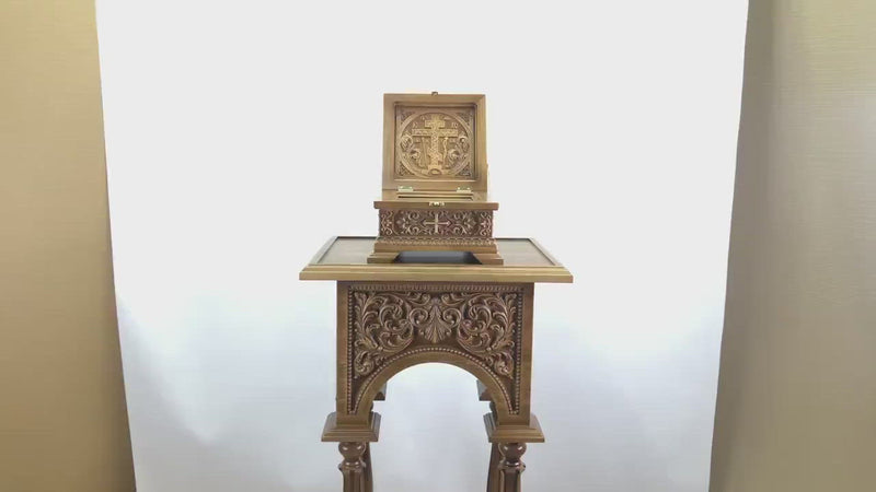 CARVED WOODEN RELIQUARY BOX VIDEO