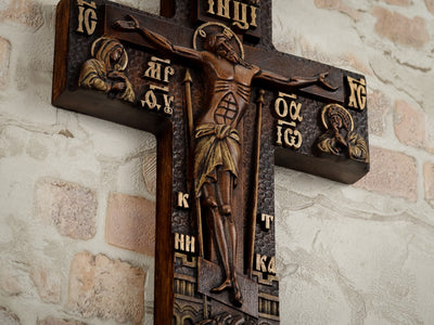 Wall-Table Cross #5 Crucifix Wooden Carved Religious Cross Gift For The Priest Christian Сross Religion Jesus Christ Religious Gift